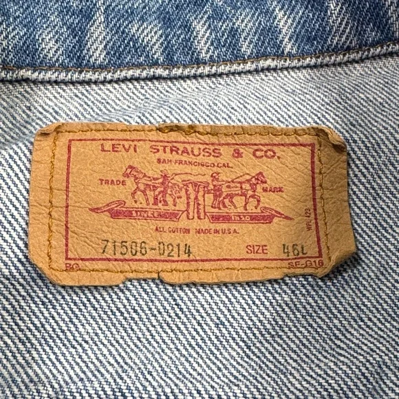 Vintage 80’s Levi’s Type III Denim Levi Jacket USA Made Men’s 46L Levi’s 71506